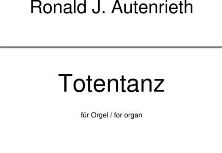 Autenrieth, Ronald: Totentanz - Orgel:0