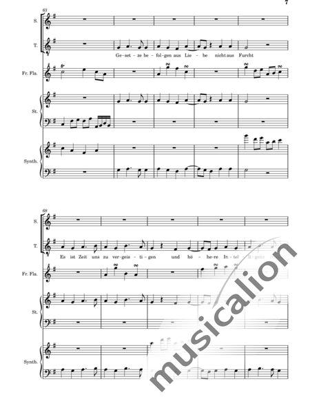 Hosta, Anna Maria: Universelle Liebe ist der Schlüssel - Solo>Sop/Ten+Hf+|aI+Sy:7