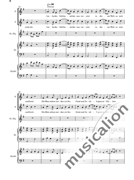 Hosta, Anna Maria: Universelle Liebe ist der Schlüssel - Solo>Sop/Ten+Hf+|aI+Sy:8