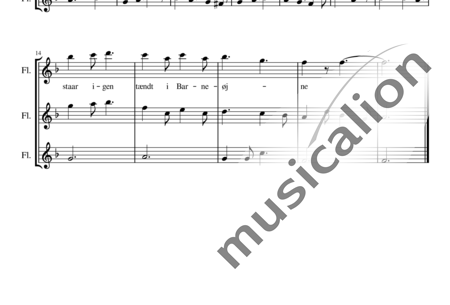 Nielsen, Carl : Julesang, (Himlen mørkner stor og stum) - Flute 3:1