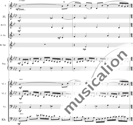 Villa-Lobos, Heitor: Bachianas Nr. 5 - Solo>Sop+[Vl2]+Kl+[KlarB]+[Vc+Kb]+TrpB+[SxEs+Fl]:2