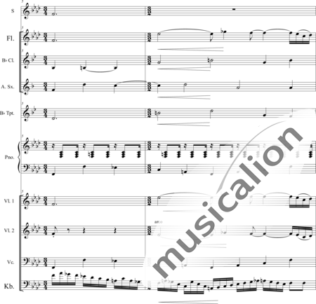 Villa-Lobos, Heitor: Bachianas Nr. 5 - Solo>Sop+[Vl2]+Kl+[KlarB]+[Vc+Kb]+TrpB+[SxEs+Fl]:3
