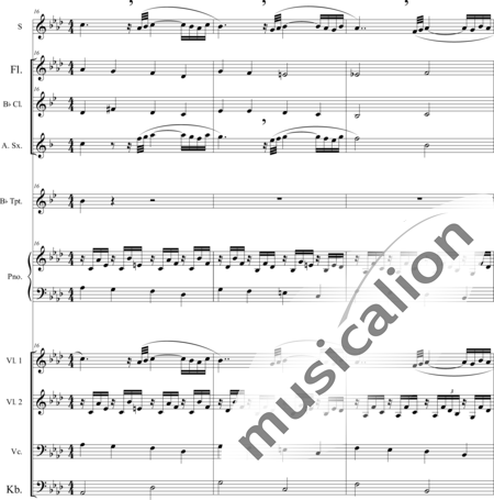 Villa-Lobos, Heitor: Bachianas Nr. 5 - Solo>Sop+[Vl2]+Kl+[KlarB]+[Vc+Kb]+TrpB+[SxEs+Fl]:8
