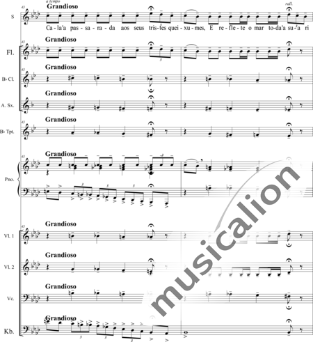 Villa-Lobos, Heitor: Bachianas Nr. 5 - Solo>Sop+[Vl2]+Kl+[KlarB]+[Vc+Kb]+TrpB+[SxEs+Fl]:17