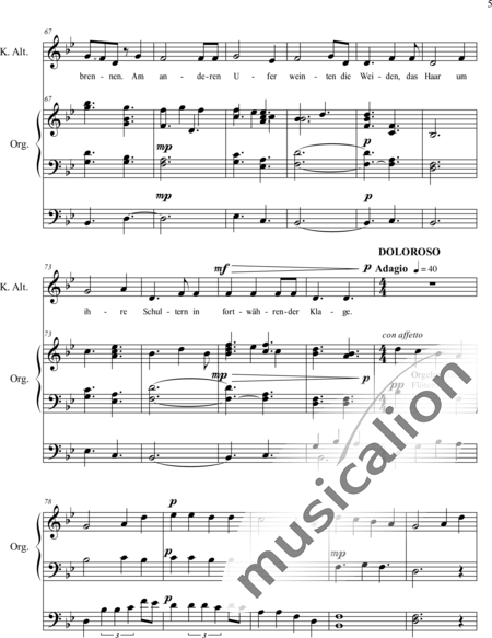 Schäfer, Martina: Wyborada - Orchesterfassung - II. Satz-Geburt - Solo>Alt/Bass+Chor>SSAATB+[TrpC+Pos]+Org+[Tb]:5