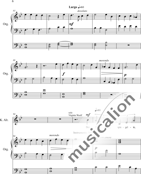 Schäfer, Martina: Wyborada - Orchesterfassung - II. Satz-Geburt - Solo>Alt/Bass+Chor>SSAATB+[TrpC+Pos]+Org+[Tb]:6