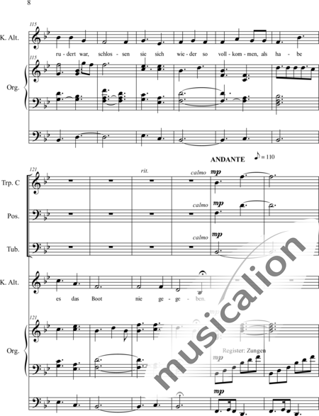 Schäfer, Martina: Wyborada - Orchesterfassung - II. Satz-Geburt - Solo>Alt/Bass+Chor>SSAATB+[TrpC+Pos]+Org+[Tb]:8