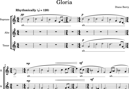 Berry, Diane: Gloria - Chor>SAT:0