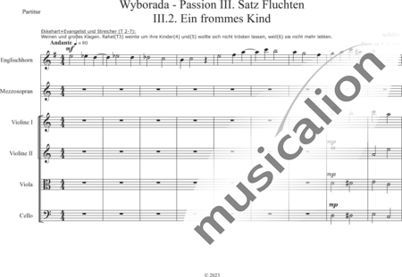 Schäfer, Martina: Wyborada - String Version - III. Movement: Escapes, No. 2-A Pious Child - Solo>alt+[Vln2+Vla+Vlc]:0
