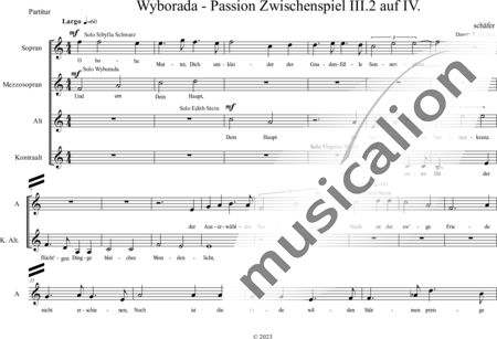 Schäfer, Martina: Wyborada - String Version - Interlude III.2 on IV - Choir>SSAA:0