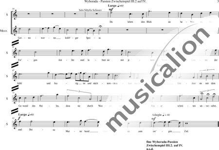 Schäfer, Martina: Wyborada - String Version - Interlude III.2 on IV - Choir>SSAA:2