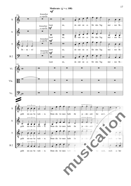 Schäfer, Martina: Wyborada - String Version - IV. Movement - Solo>sop/alt2/ten/bass2+Choir>SAATBB+[Vln+Vla+Vlc]:17