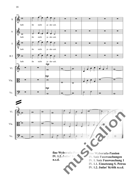Schäfer, Martina: Wyborada - String Version - IV. Movement - Solo>sop/alt2/ten/bass2+Choir>SAATBB+[Vln+Vla+Vlc]:18