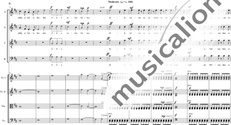 Schäfer, Martina: Wyborada - String version - VI. Movement, No. 2-Crucifixion - Choir>SATB+[Vln2+Vla+Vlc]:5