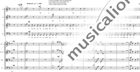 Schäfer, Martina: Wyborada - String version - VI. Movement, No. 2-Crucifixion - Choir>SATB+[Vln2+Vla+Vlc]:8