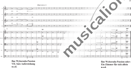 Schäfer, Martina: Wyborada - String Version - VII. Movement: Resurrection - Solo>sop2/alto2/Ten/bajo2+Coro>SSAATBB+[Vl2+Vla+Vc+Cb]:14