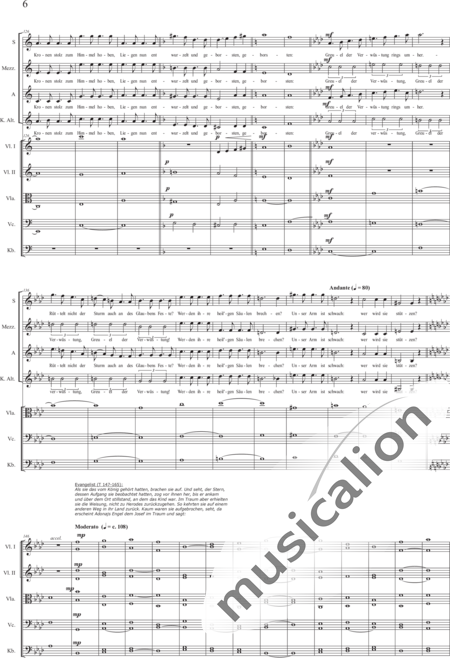 Schäfer, Martina: Wyborada - String version - III. Movement: Escape, No. 1-Child Murder - Solo>sop2/alt2/ten/bass2+Choir>SSAATBB+[Vln2+Vla+Vlc+Db]:6