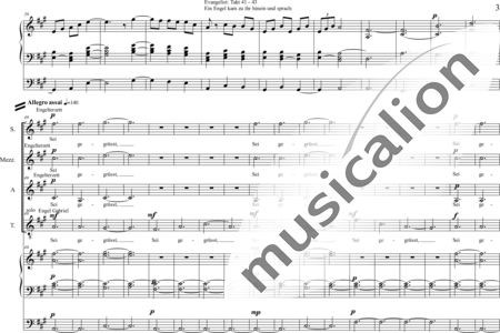 Schäfer, Martina: Wyborada - Organ Version - I. Movement - Annunciation - Solo>sop/alt/ten/bass+Choir>SSAATB+Orgwp:2