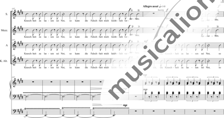 Schäfer, Martina: Wyborada - Organ Version - I. Movement - Annunciation - Solo>sop/alt/ten/bass+Choir>SSAATB+Orgwp:10