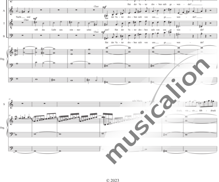 Schäfer, Martina: Wyborada - Orgelfassung - III. Satz Fluchten, Nr. 1-Kindermord - Solo>Sop/Alt/Ten/Bass+Chor>SSAATBB+OrgmP:1