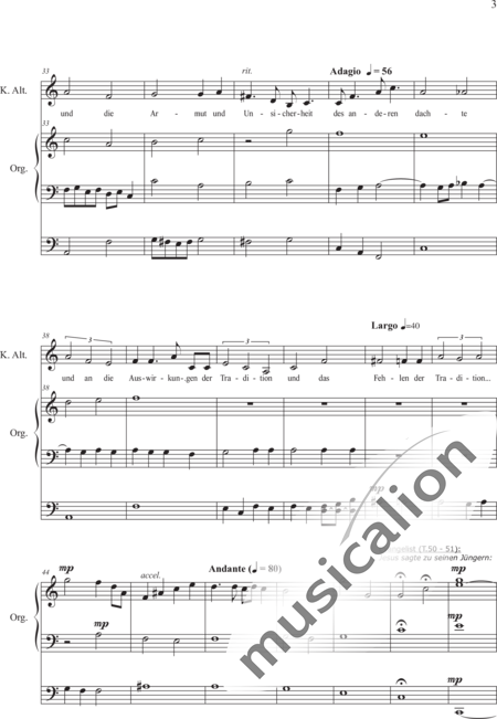 Schäfer, Martina: Wyborada - Orgelfassung - IV. Satz Fusswaschungen IV.1. Fusswaschungen 1 - Solo>Sop/Alt/Ten/Bass+Chor>SAATBB+OrgmP:3