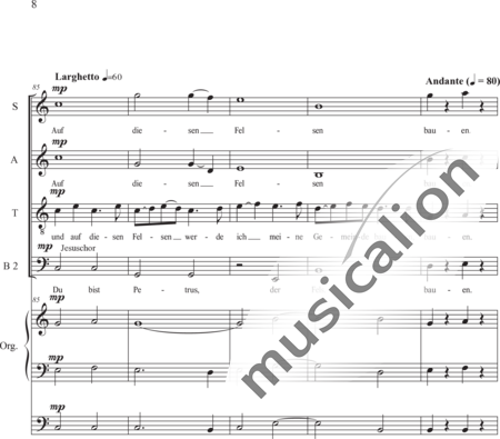 Schäfer, Martina: Wyborada - Orgelfassung - IV. Satz Fusswaschungen IV.1. Fusswaschungen 1 - Solo>Sop/Alt/Ten/Bass+Chor>SAATBB+OrgmP:8