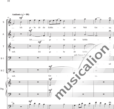 Schäfer, Martina: Wyborada - Orgelfassung - IV. Satz Fusswaschungen IV.1. Fusswaschungen 1 - Solo>Sop/Alt/Ten/Bass+Chor>SAATBB+OrgmP:10