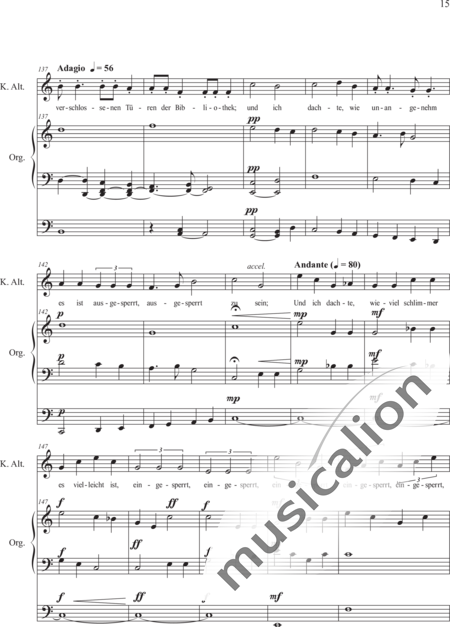 Schäfer, Martina: Wyborada - Orgelfassung - IV. Satz Fusswaschungen IV.1. Fusswaschungen 1 - Solo>Sop/Alt/Ten/Bass+Chor>SAATBB+OrgmP:15