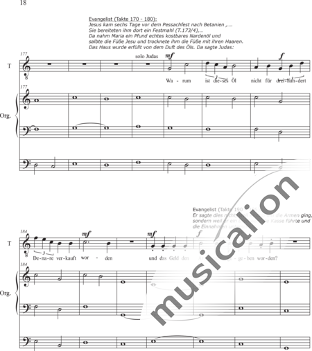 Schäfer, Martina: Wyborada - Orgelfassung - IV. Satz Fusswaschungen IV.1. Fusswaschungen 1 - Solo>Sop/Alt/Ten/Bass+Chor>SAATBB+OrgmP:18
