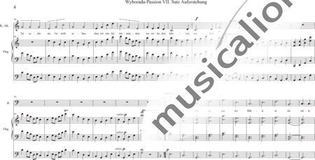 Schäfer, Martina: Wyborada - Orgelfassung - VII. Satz Auferstehung - Solo>Sop/Alt/Ten/Bass+Chor>SSAATBB+OrgmP:3
