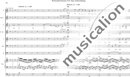 Schäfer, Martina: Wyborada - Orgelfassung - VII. Satz Auferstehung - Solo>Sop/Alt/Ten/Bass+Chor>SSAATBB+OrgmP:9