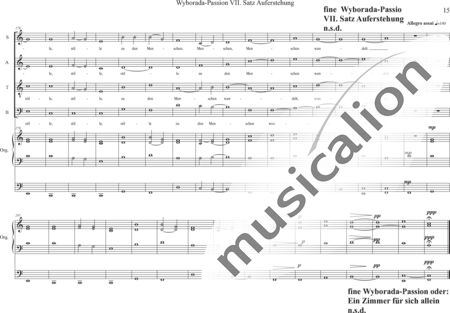 Schäfer, Martina: Wyborada - Orgelfassung - VII. Satz Auferstehung - Solo>Sop/Alt/Ten/Bass+Chor>SSAATBB+OrgmP:14