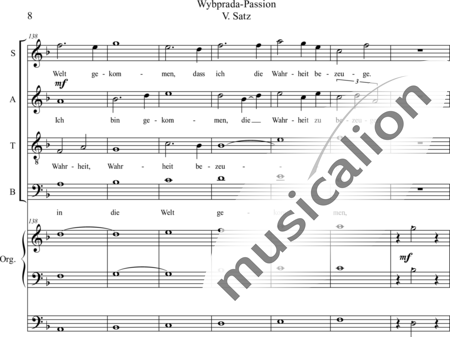 Schäfer, Martina: Wyborada - Orgelfassung - V. Satz: Pontius Pilatus - Solo>Sop/Alt/Ten/Bass+Chor>SSAATBB+Pauken+OrgmP:8