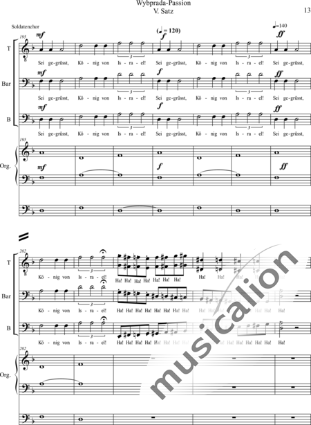 Schäfer, Martina: Wyborada - Orgelfassung - V. Satz: Pontius Pilatus - Solo>Sop/Alt/Ten/Bass+Chor>SSAATBB+Pauken+OrgmP:13