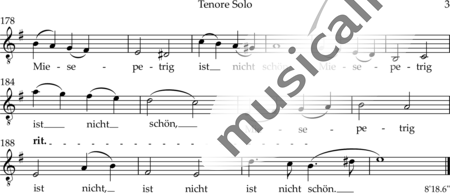 Drewes, Michael: Schlechtwetterkantate - Solo>Sop/Alt/Ten/Bass+Chor>SATB+Cem:39