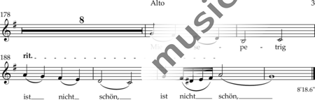 Drewes, Michael: Schlechtwetterkantate - Solo>Sop/Alt/Ten/Bass+Chor>SATB+Cem:47
