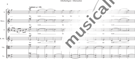 Schäfer, Martina: Wyborada - String Version - Interlude VI.3. on VII - Solo>sop2/alto2+[Vl2+Vla+Vc+Cb]:7