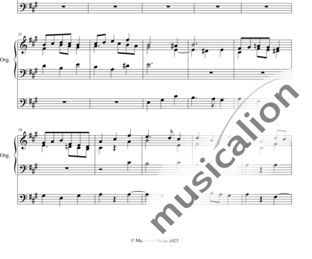 Albrechtsberger, Johann Georg: Fugue in A Major - Organ>wped:1