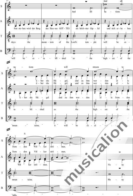 Neubauer, Hartmut: El Monte de Dios - Coro>SSAATTBB+Percusión 2:2