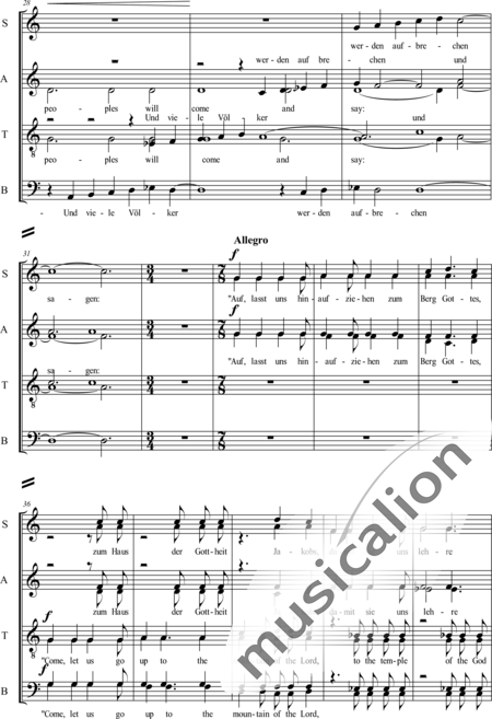 Neubauer, Hartmut: El Monte de Dios - Coro>SSAATTBB+Percusión 2:3