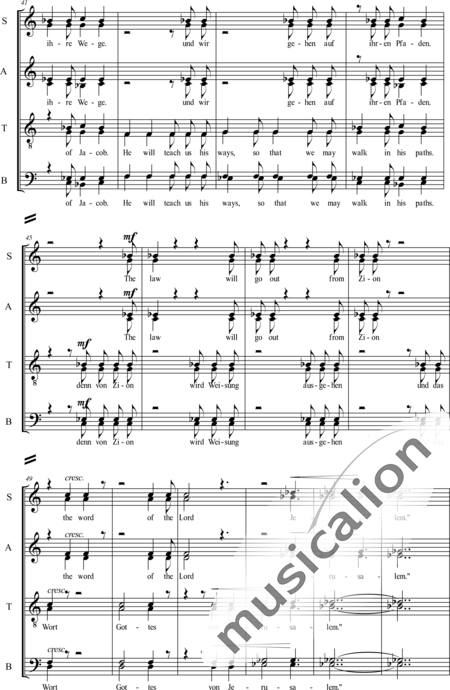 Neubauer, Hartmut: El Monte de Dios - Coro>SSAATTBB+Percusión 2:4