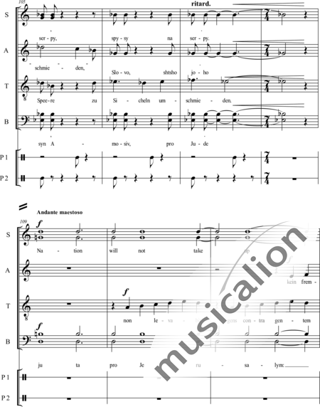Neubauer, Hartmut: El Monte de Dios - Coro>SSAATTBB+Percusión 2:10