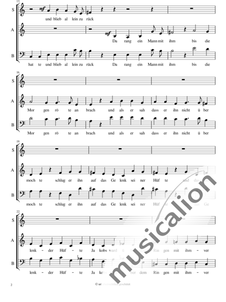 Composer, Minus: Ich lasse Dich nicht - Chor>SAB:2