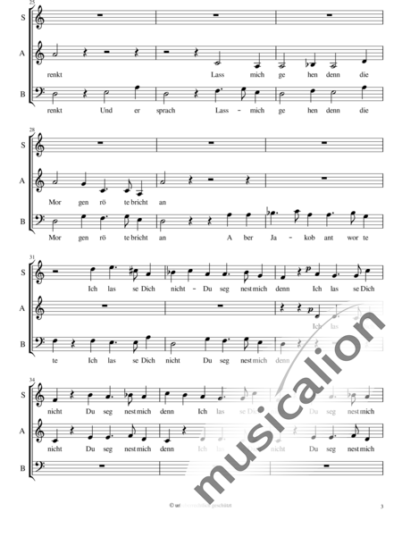 Composer, Minus: Ich lasse Dich nicht - Chor>SAB:3