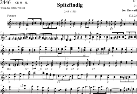 Doswald, Josef: Spitzfindig (Subtle) - Acordeón:0