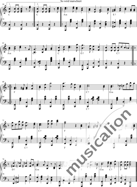 Doswald, Josef: So wird marschiert - Klavier:3