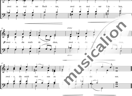 Humperdinck, Engelbert: Evening Benediction (In the Evening, I want to go to sleep, for SATB) - Choir>SATB:1