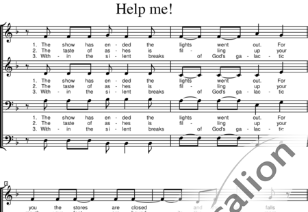 Belser-Schenker, Bodo: Help me! - Chor>SATB:0