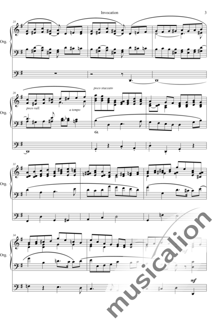 Bryson, Ernest: Invocation - Orgel>mPed:3