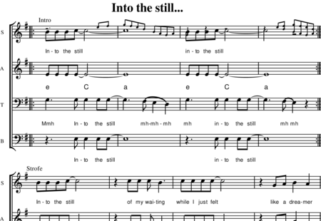 Belser-Schenker, Bodo
: Into the Still... - Coro>SATB:0